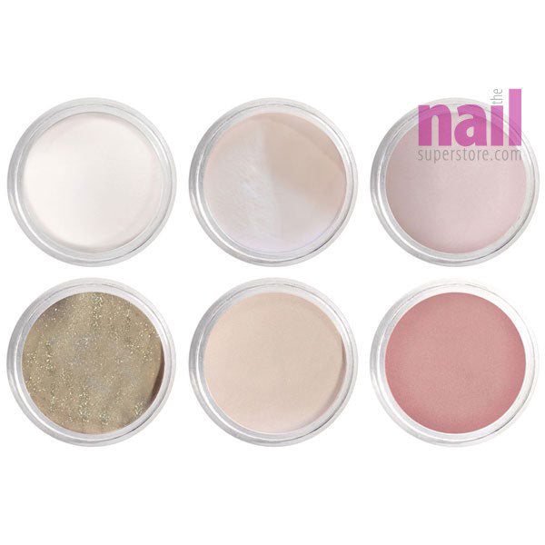 Artisan EZ Dipper Colored Acrylic Nail Dipping Powder 6 pcs | Bridal Beauty Collection - 6 x 0.5 oz