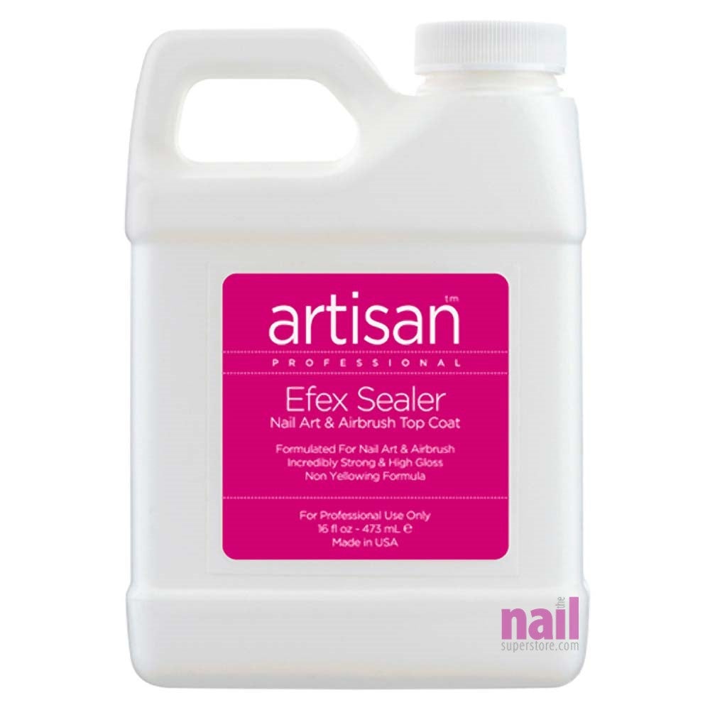 Artisan Efex Sealer Nail Art & Airbrush Top Coat | No Smudges & No Smears - 16 oz