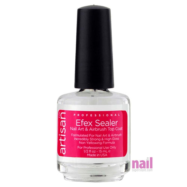 Artisan Efex Sealer Nail Art & Airbrush Top Coat | No Chip - No Yellow - 0.5 oz