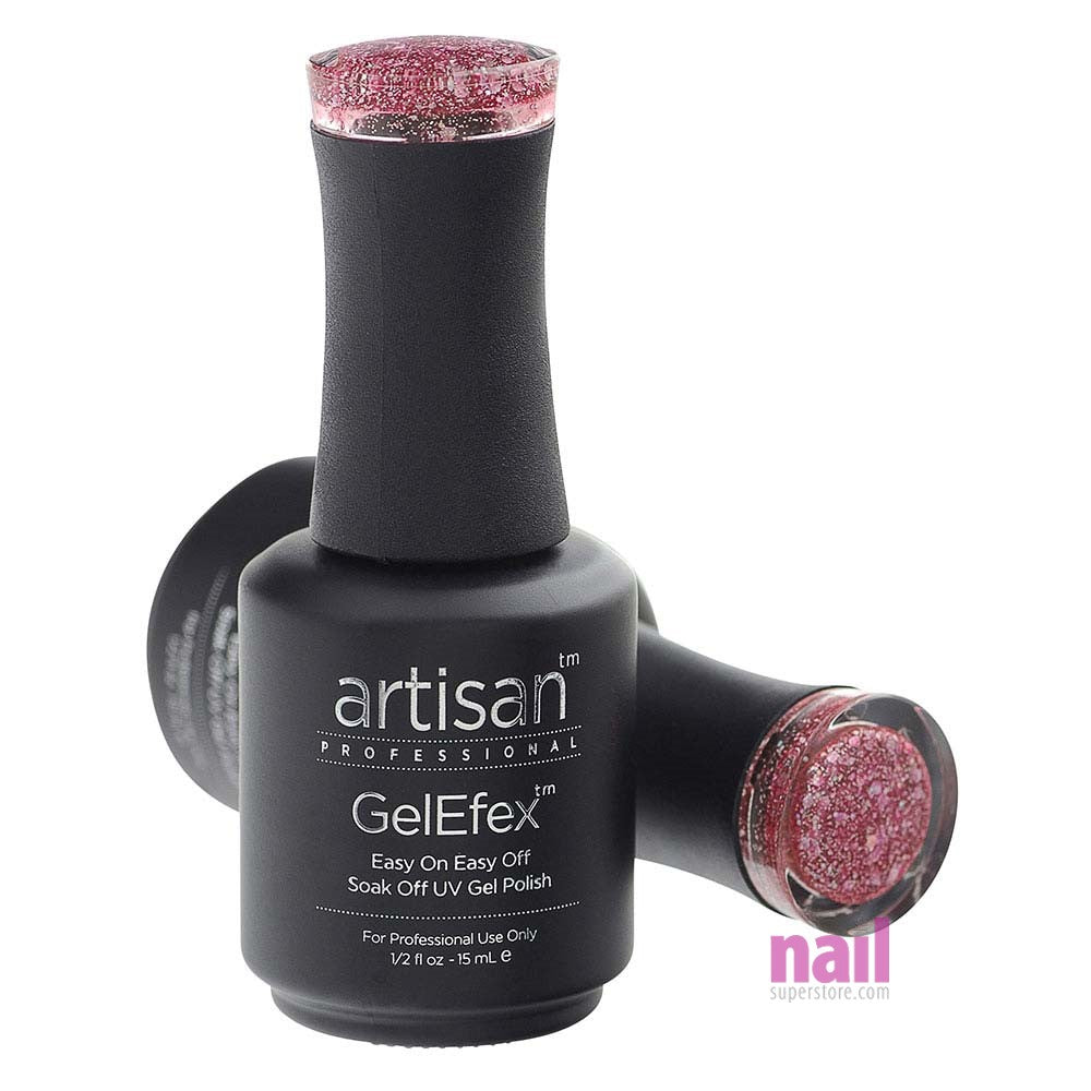 Artisan GelEfex Gel Nail Polish | Advanced Formula - Sparkling Pink Wine - 0.5 oz