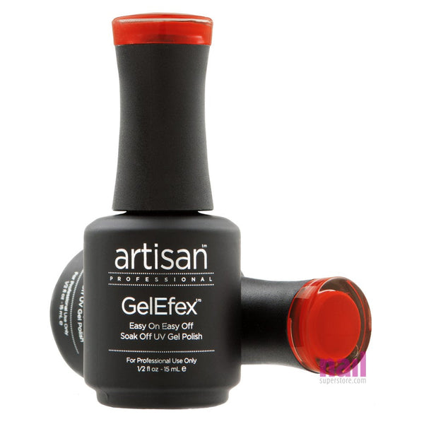 Artisan GelEfex Gel Nail Polish | Advanced Formula – Tinseltown Red - 0.5 oz