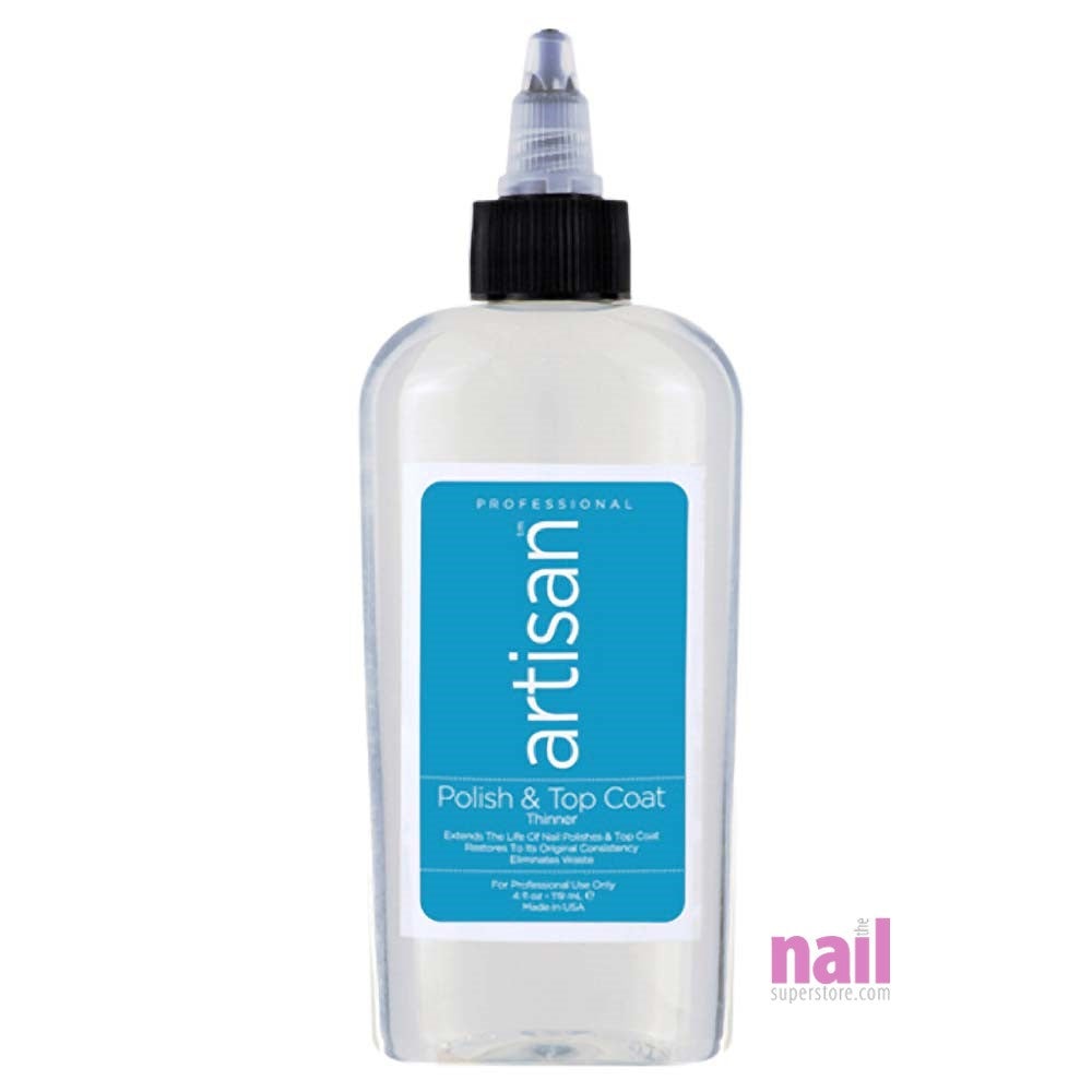 Artisan Nail Polish & Top Coat Thinner | Quickly Thin Out - Restore - 4 oz