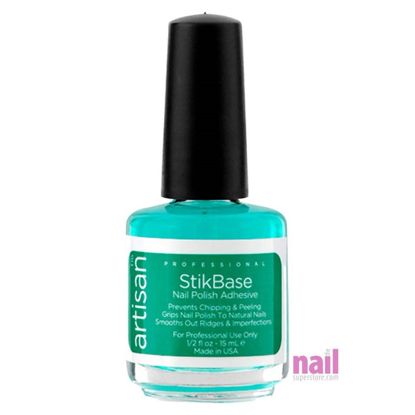 Artisan StikBase Nail Polish Adhesive | Strong Gripping Bond Between Natural Nails & Nail Polish - 0.5 oz