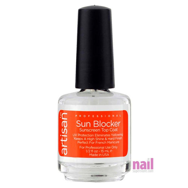 Artisan SunBlocker Sunscreen Top Coat | Protect Nails from The Sun - 0.5 oz