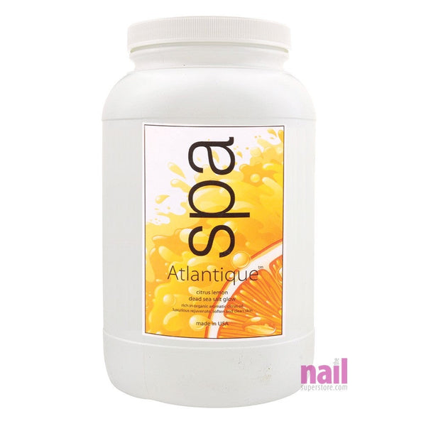 Atlantique Pedicure Spa | Dead Sea Salt Glow - Citrus Orange - Gallon - The Nail Superstore