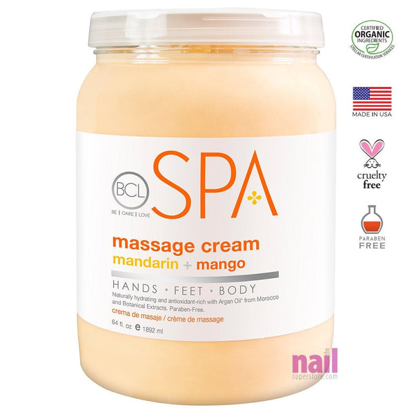 BCL Spa Body & Massage Lotion | Mandarin & Mango - 64 oz