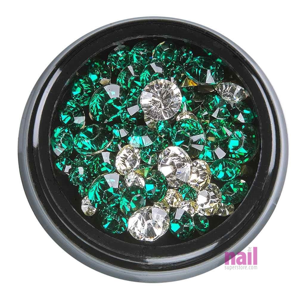 Brilliant Pointed Back Nail Art Rhinestone | Pack