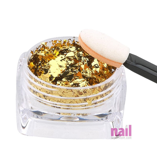 Chameleon Nail Art Foil Flakes | Gold - Each