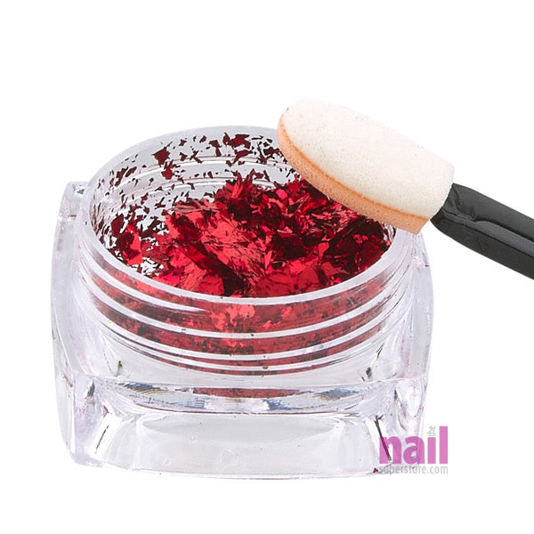 Chameleon Nail Art Foil Flakes | Red - Each