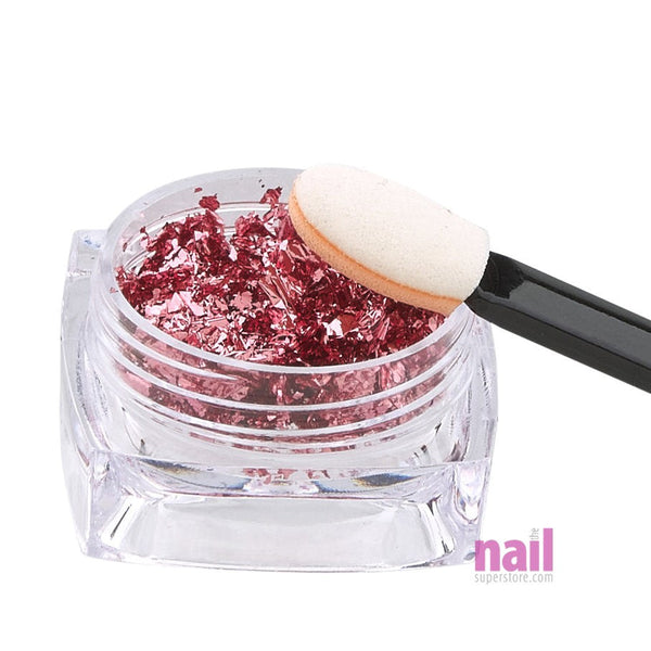 Chameleon Nail Art Foil Flakes | Rosy Pink - Each