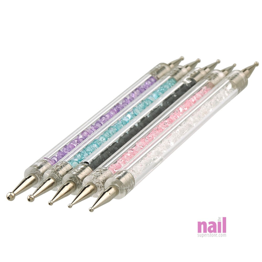 Crystal Rhinestone Nail Art Dotting Tool | Set of 5 pcs - Set of 5 pcs