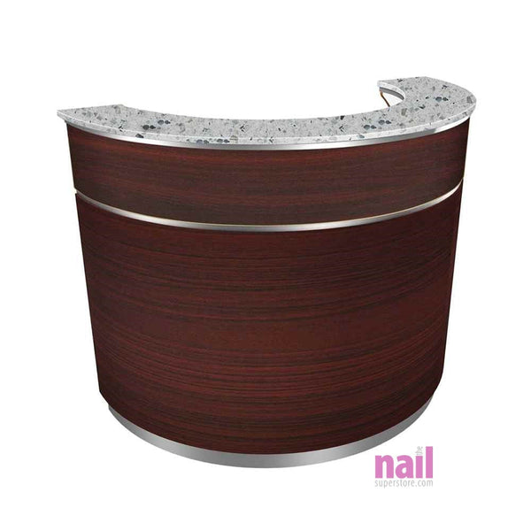 Dakota Reception Desk | Half Circle - Each - The Nail Superstore