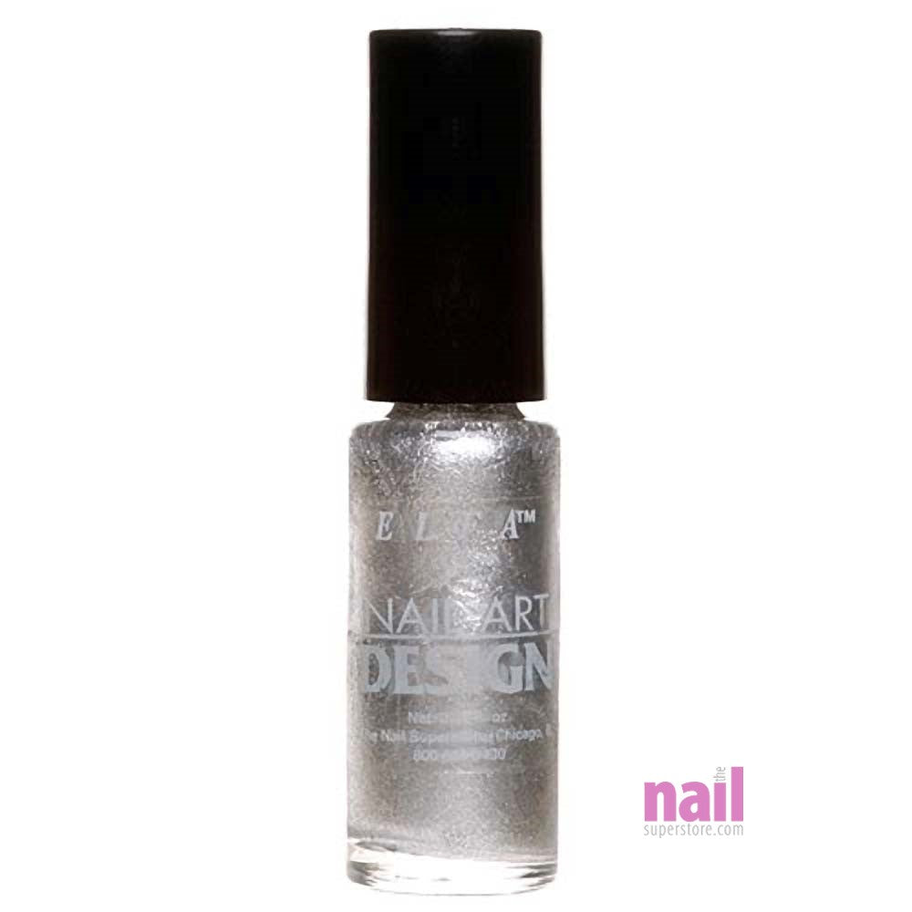 Elfa Nail Art Polish | Platinum Silver - 0.25 oz