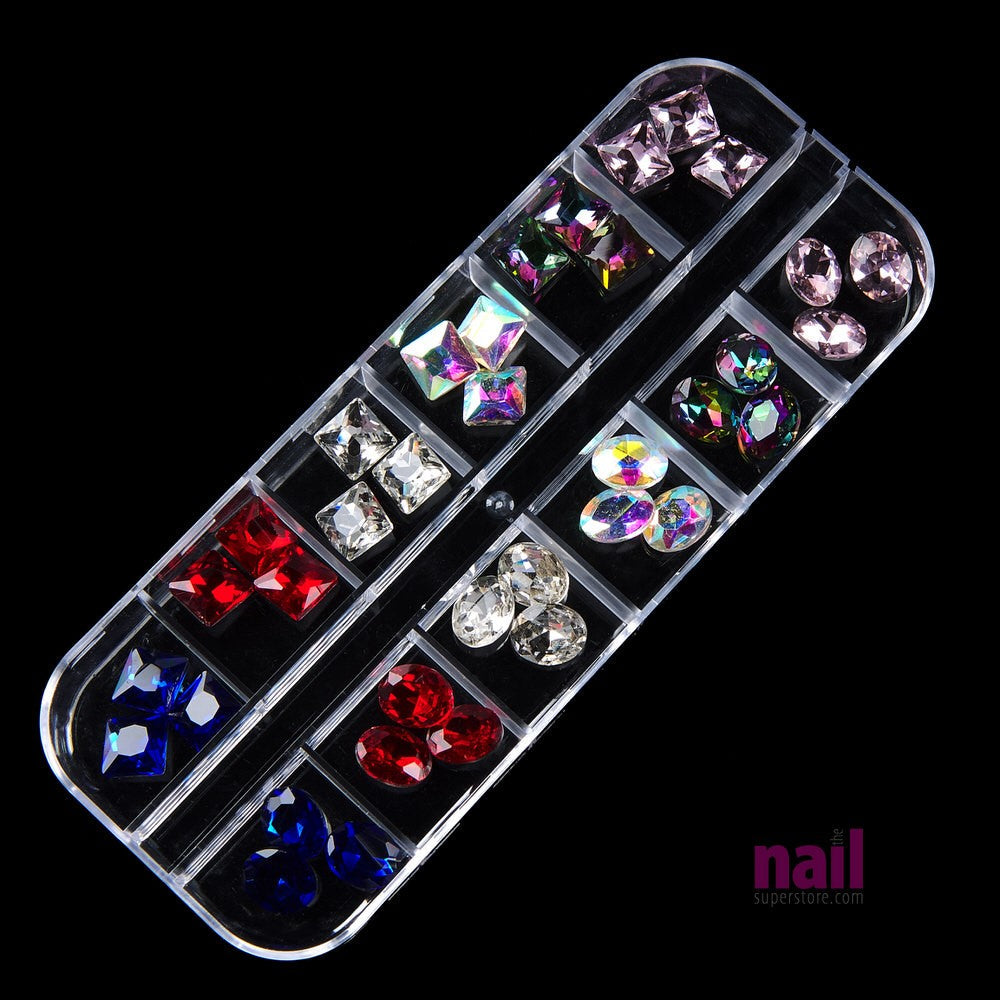 Glamour Japanese 3D Nail Art Rhinestones | Pack