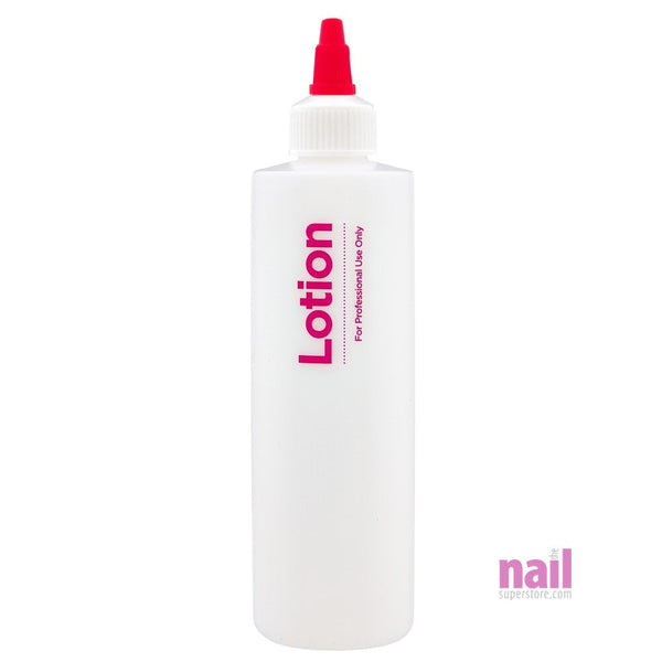 Lotion Empty Plastic Bottle | With Twist Cap - 8 oz