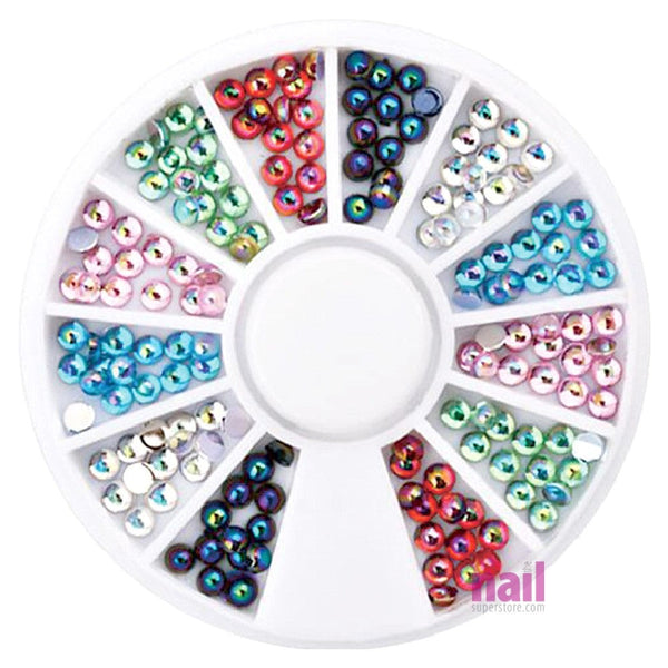 Nail Art Rhinestones | Multi-Color Marbles - Each - The Nail Superstore