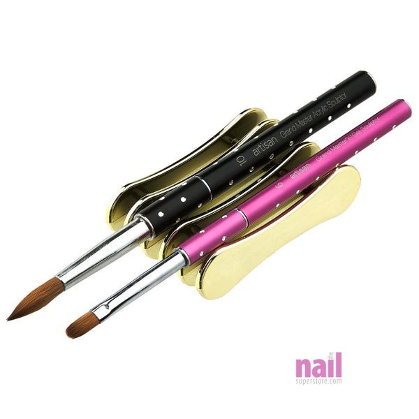 Nail Brush Holder Holder Only | 5 Slots - Gold - Each