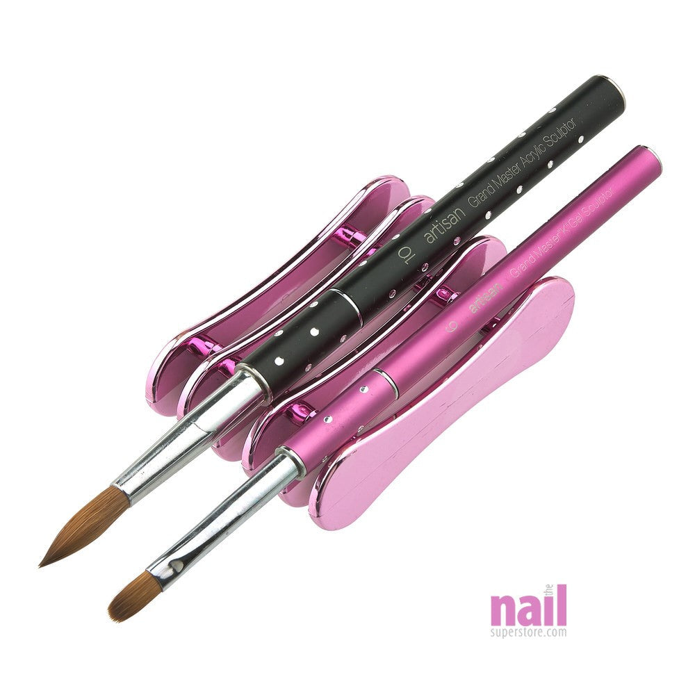 Nail Brush Holder Holder Only | 5 Slots - Metallic Purple - Each