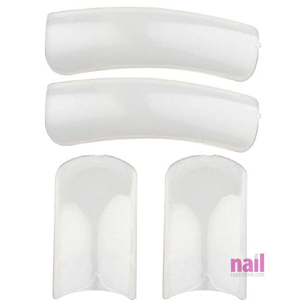 Natural Formation Nail Tips | Full Well - Thicker Tips - Size #10 - Pack of 50 tips - The Nail Superstore
