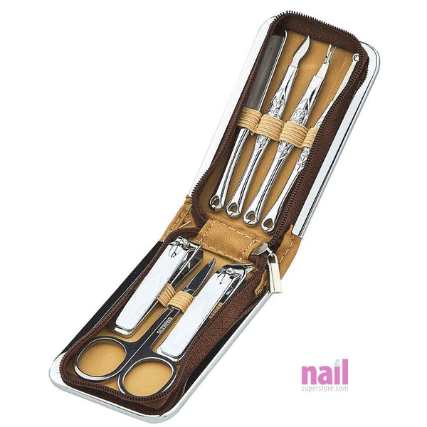 Premium 7 pcs Mani/Pedi Implement Set | Professional Salon Quality - Set