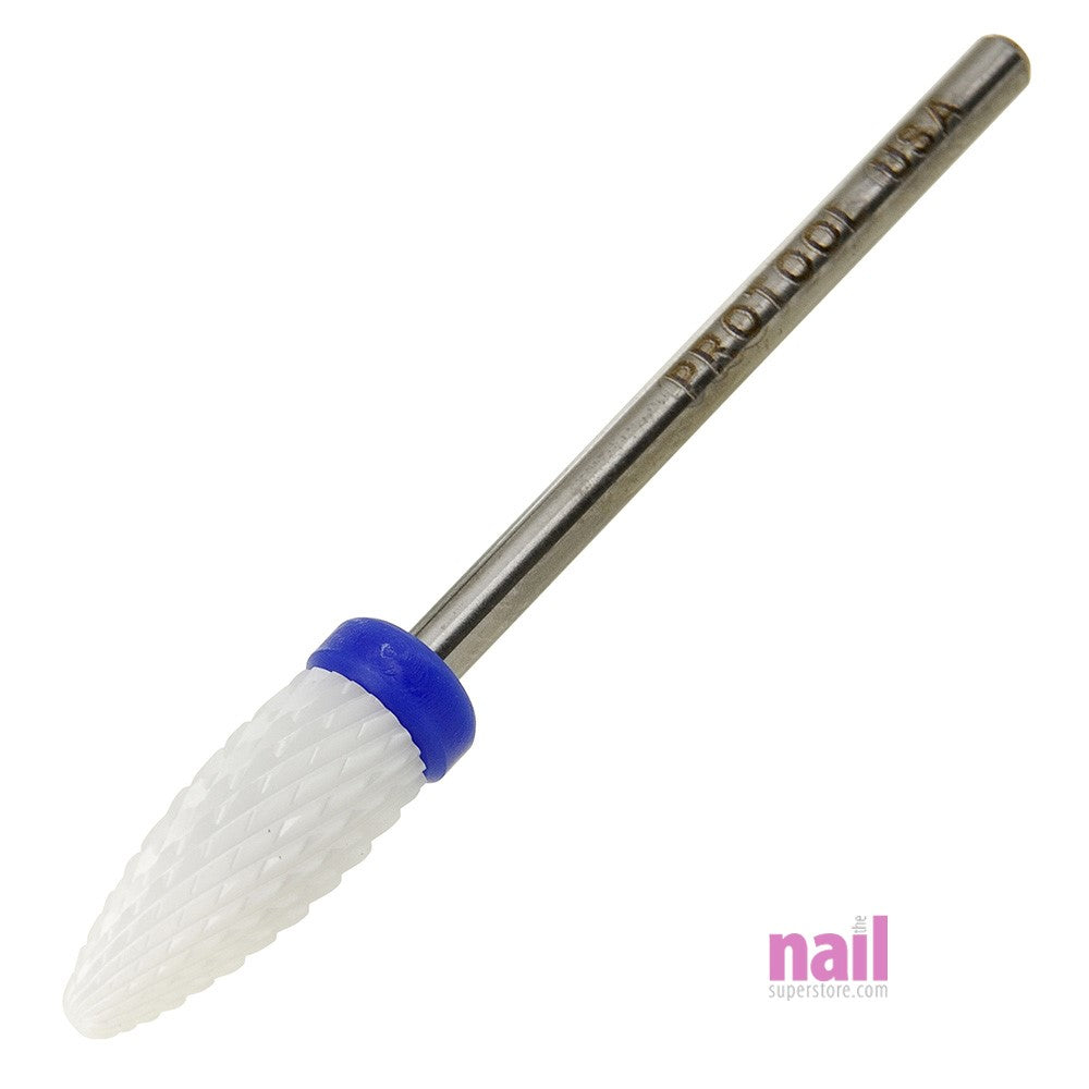 ProTool USA Ceramic Carbide Nail Drill Bit | 3/32" Shank - Flame Bit - Medium - Each