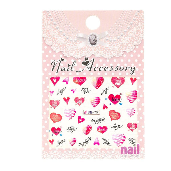 Valentine Nail Art Sticker Decal | Pack #2 - Each - The Nail Superstore