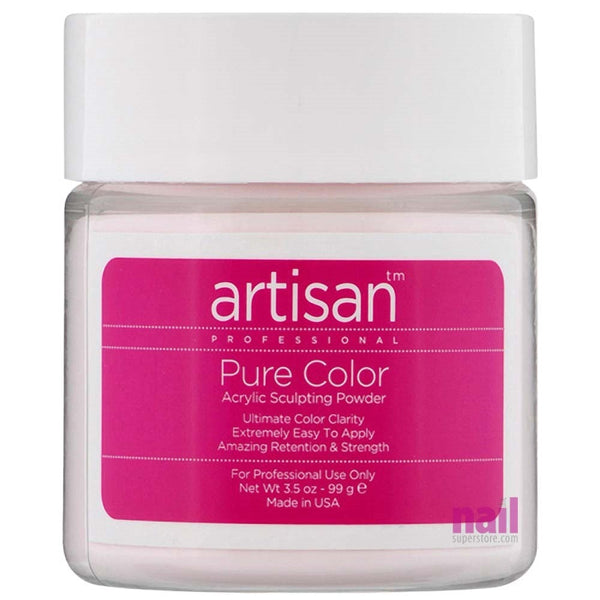 Artisan Acrylic Nail Powder | Soft Pink Color - Superior Adhesion - 3.5 oz