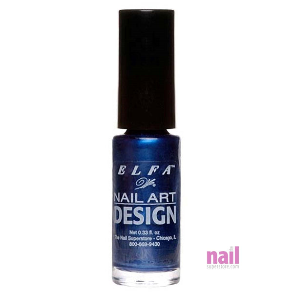 Elfa Nail Art Polish | Dark Blue Frost - 0.25 oz