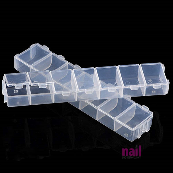 7 Divided Compartment Container | Great for Nail Art Accessories - Each
