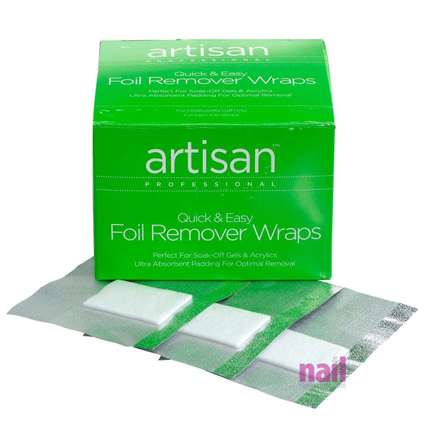 Artisan Nail Foil Remover Wraps | Thicker - Bigger - Stronger Absorbent - 100 pcs
