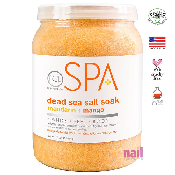 Organic BCL Spa Pedicure Salts | Mandarin & Mango - 64 oz