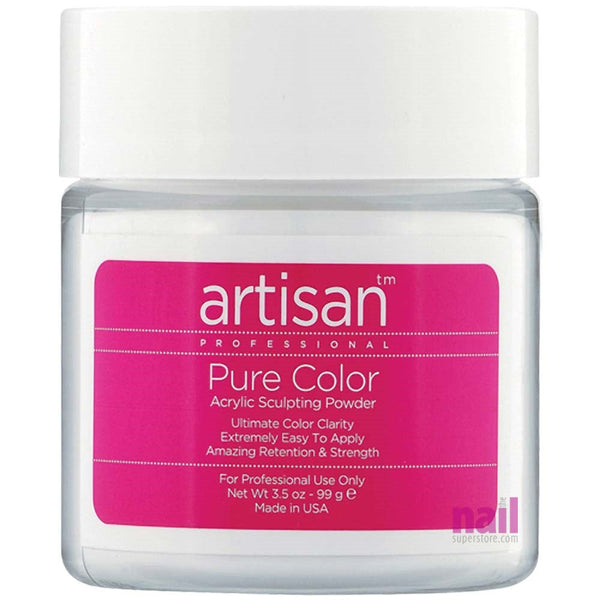 Artisan Acrylic Nail Powder | Premium White Color - Self Leveling - 3.5 oz
