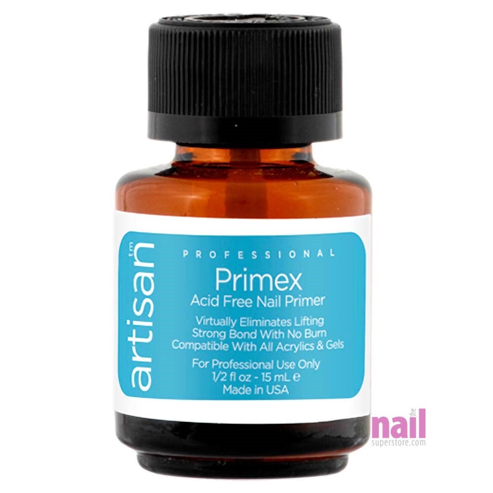 Artisan Primex Acid Free Nail Primer | Superior Adhesion - Gentle On Skin - 0.5 oz