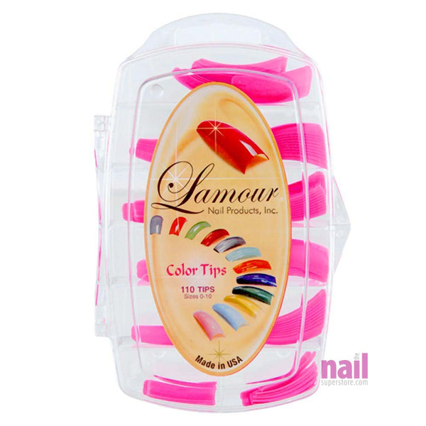 Lamour Colored Nail Tips | Lovely Purple - L58 - Box of 100 tips