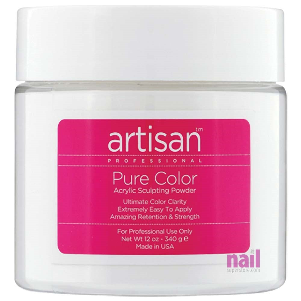 Artisan Acrylic Nail Powder | Premium White Color - Self Leveling - 12 oz