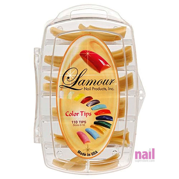 Lamour Colored Nail Tips | Gold - L14 - Box of 100 tips