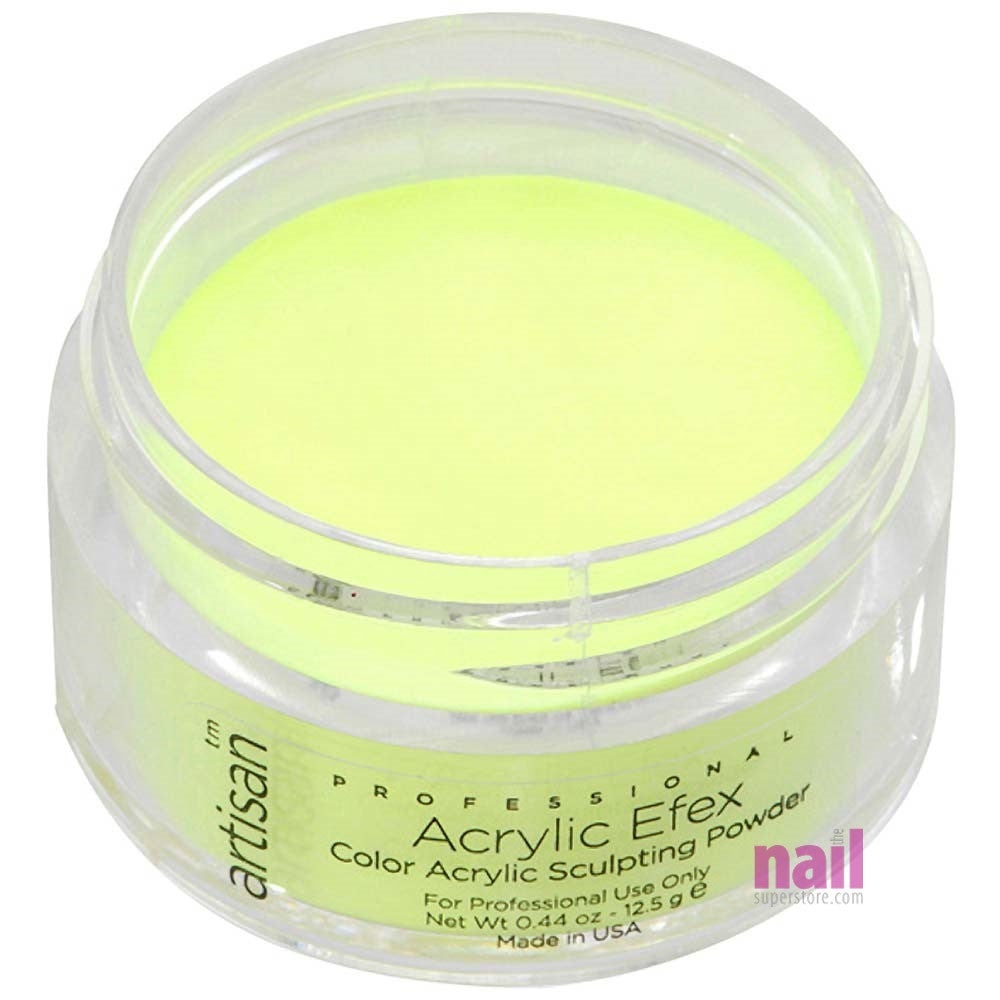 Artisan Colored Acrylic Nail Powder | Professional Size - Bright Yellow - 0.88 oz