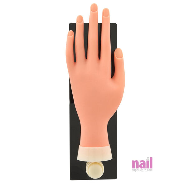 Soft Practice Hand | Adjustable Fingers + Stand Base - Each