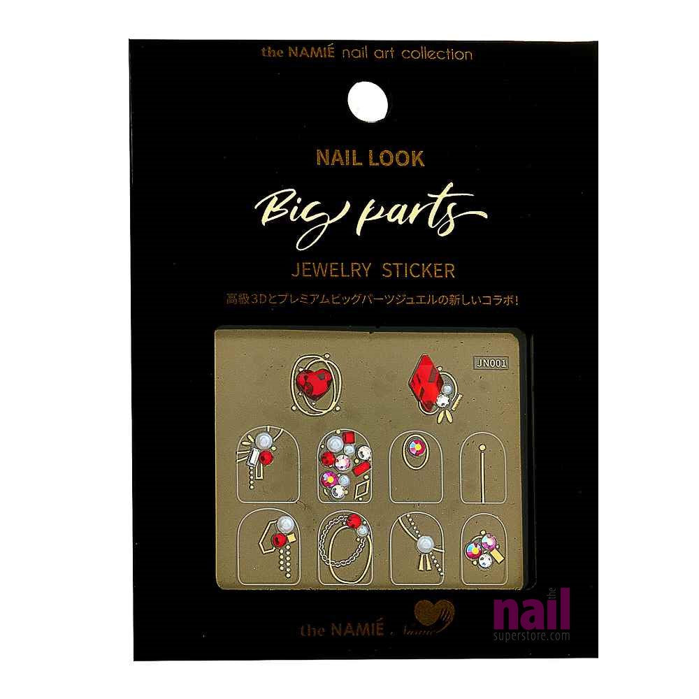 Japanese 3D Nail Art Jewelry Stickers | Pack
