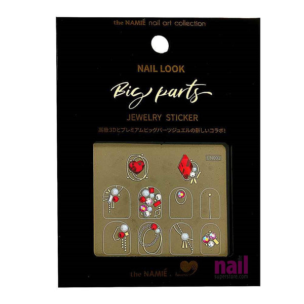 Japanese 3D Nail Art Jewelry Stickers | Pack #JN001 - Each