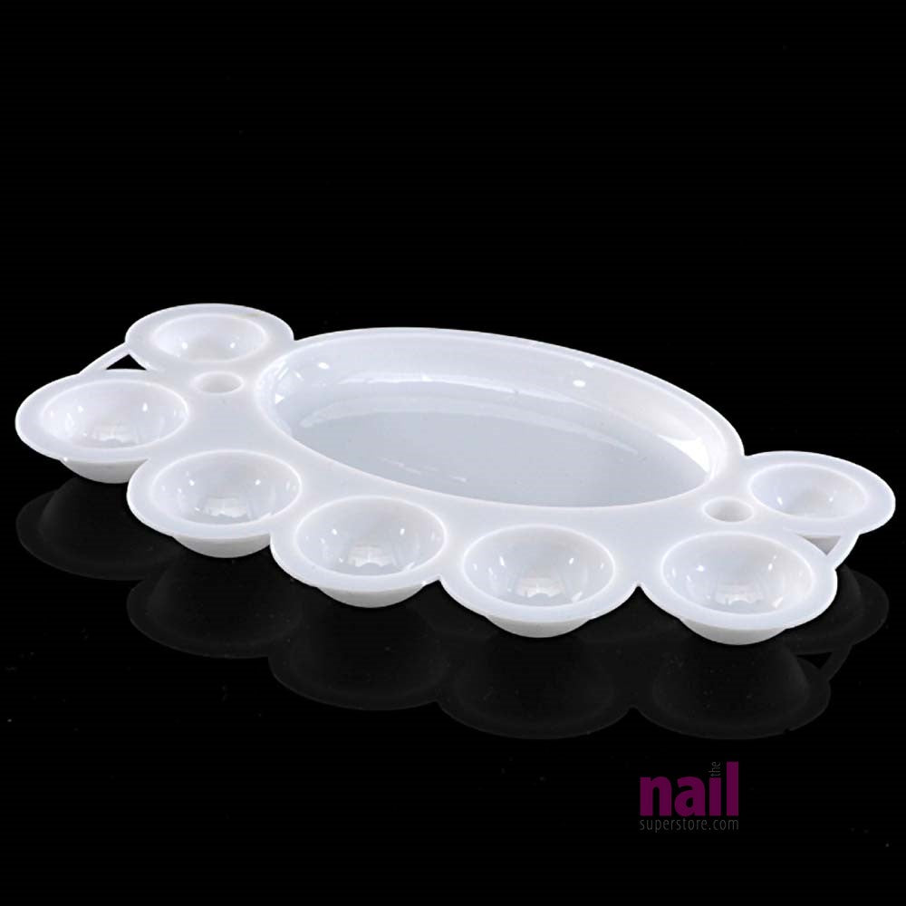 Nail Art Color Mixing Tray | Great for Mixing Glitters, Color Gels - Each