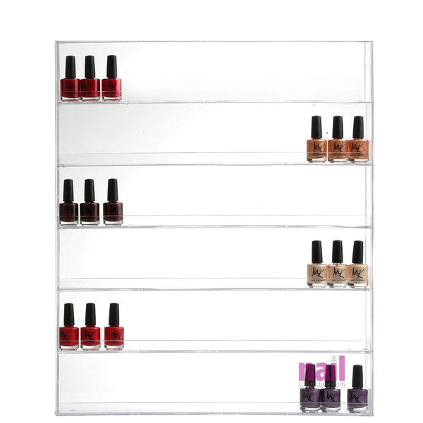 Nail Polish Rack | Wall Mount Design - Hold Up to 96 Bottles - Each